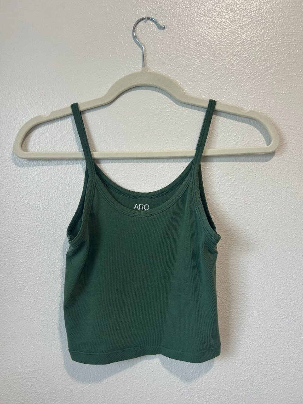 Green ARQ Cropped Tank XS
